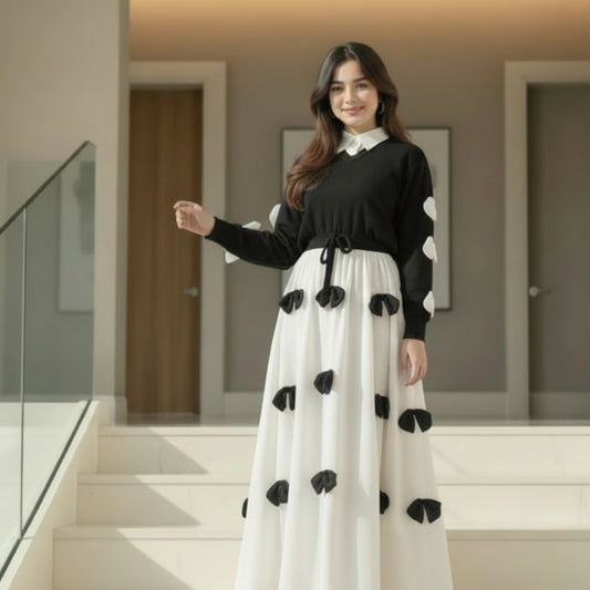 Black Bow Maxi 2-Piece Set