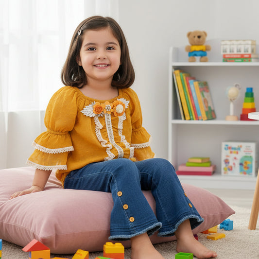 Shirt Designing Chiffon Paint Blue Lycra Denim