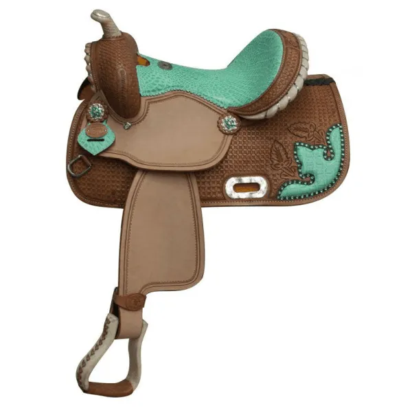 13" Double T  Barrel style saddle.