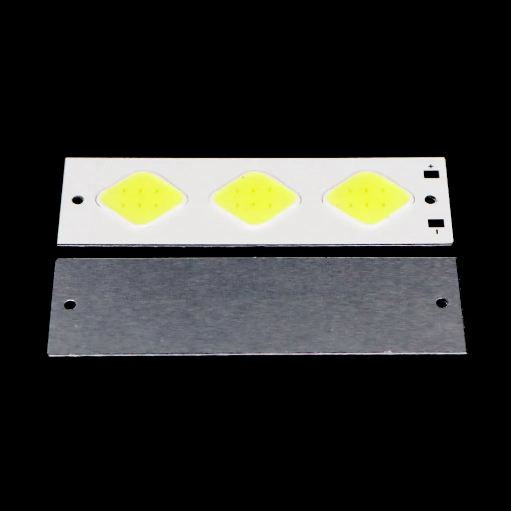 3.7v - 4V Three Diamond shape COB led light [ Color - Cool White ]