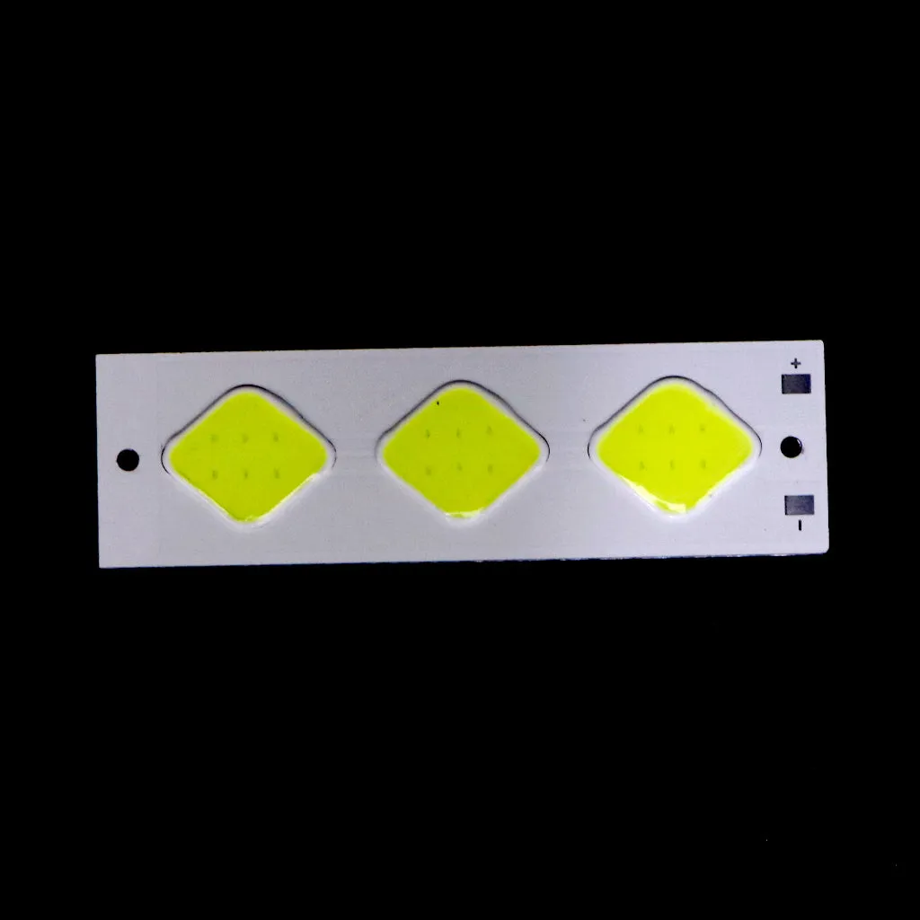 3.7v - 4V Three Diamond shape COB led light [ Color - Cool White ]