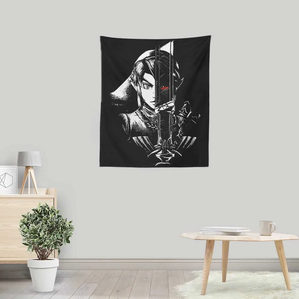 A Hero's Dark Reflection - Wall Tapestry