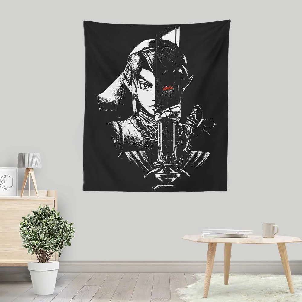 A Hero's Dark Reflection - Wall Tapestry