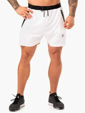 Action Mesh Short - White