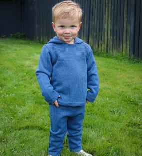 AW Artesania Granlei Boys Deep Blue Knitted Tracksuit