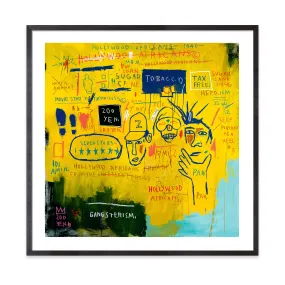 Basquiat: Hollywood Africans Framed Print