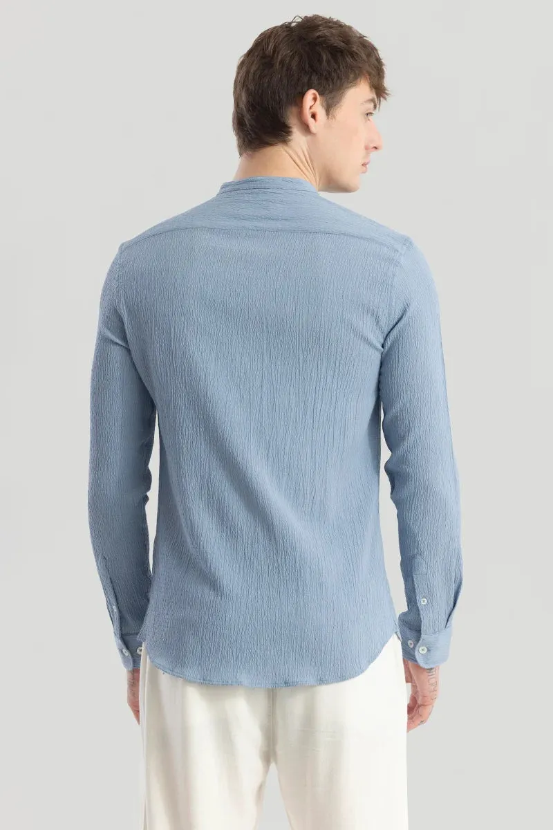 Berit Blue Textured Shirts