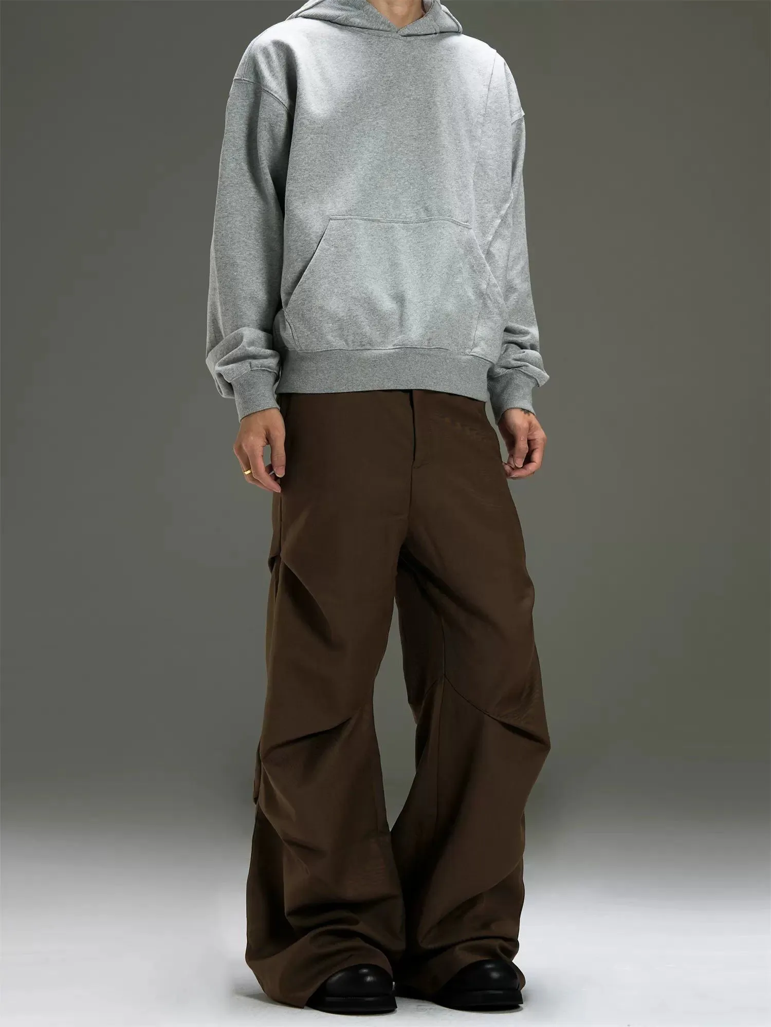 Casual Side Pleated Pants