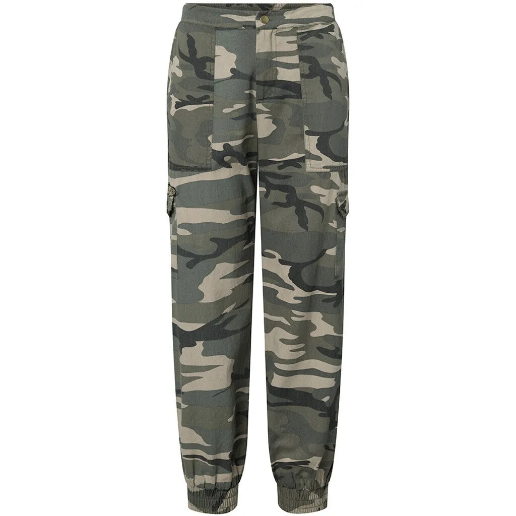 Cool Lara camouflage pants (RW) / 100058 - Khaki Printed