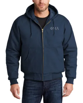 CornerStone® - Duck Cloth Hooded Work Jacket - Navy