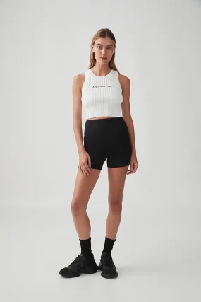 Cropped Knitted Logo Tank 135