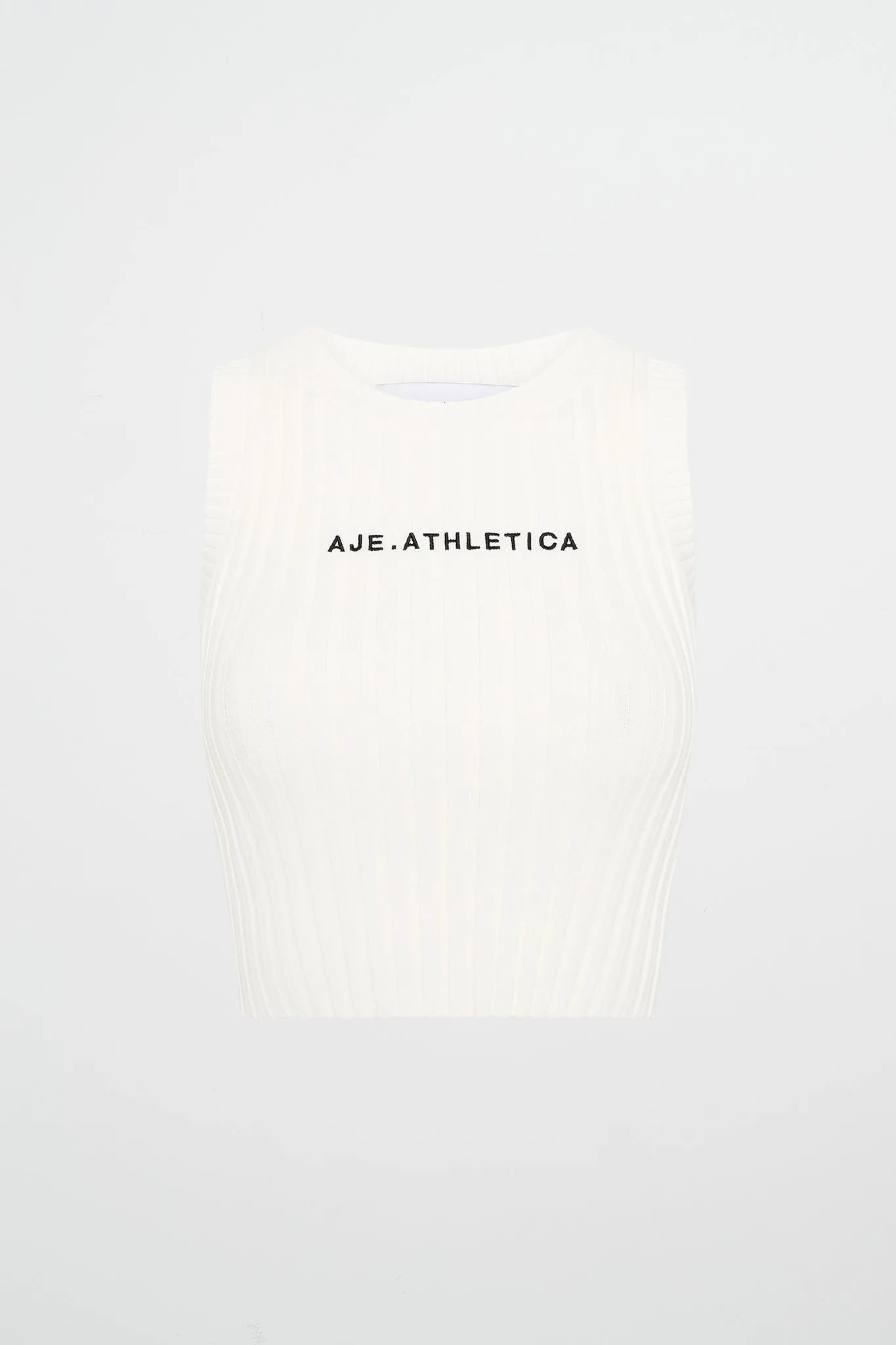 Cropped Knitted Logo Tank 135