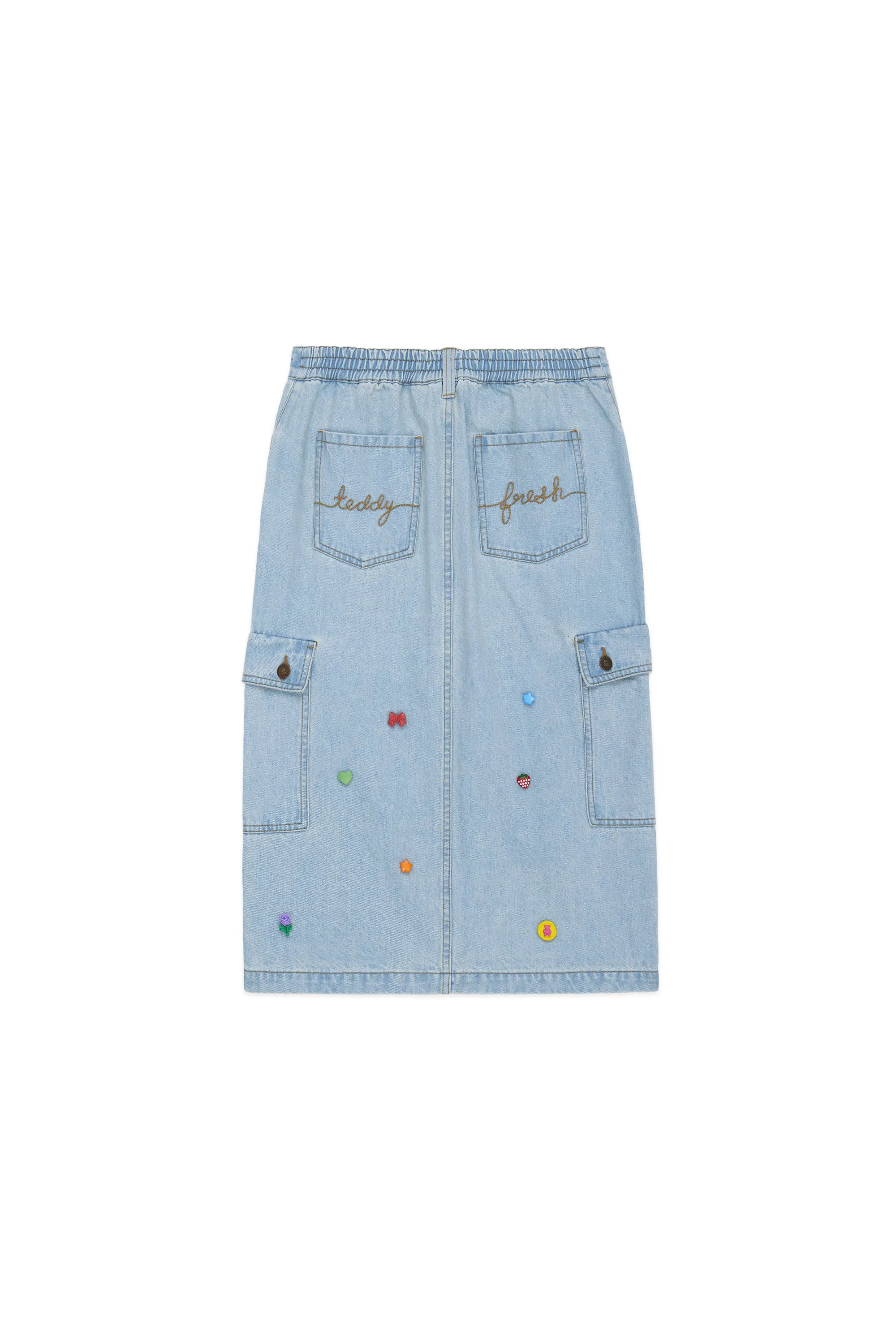 Denim Cargo Skirt