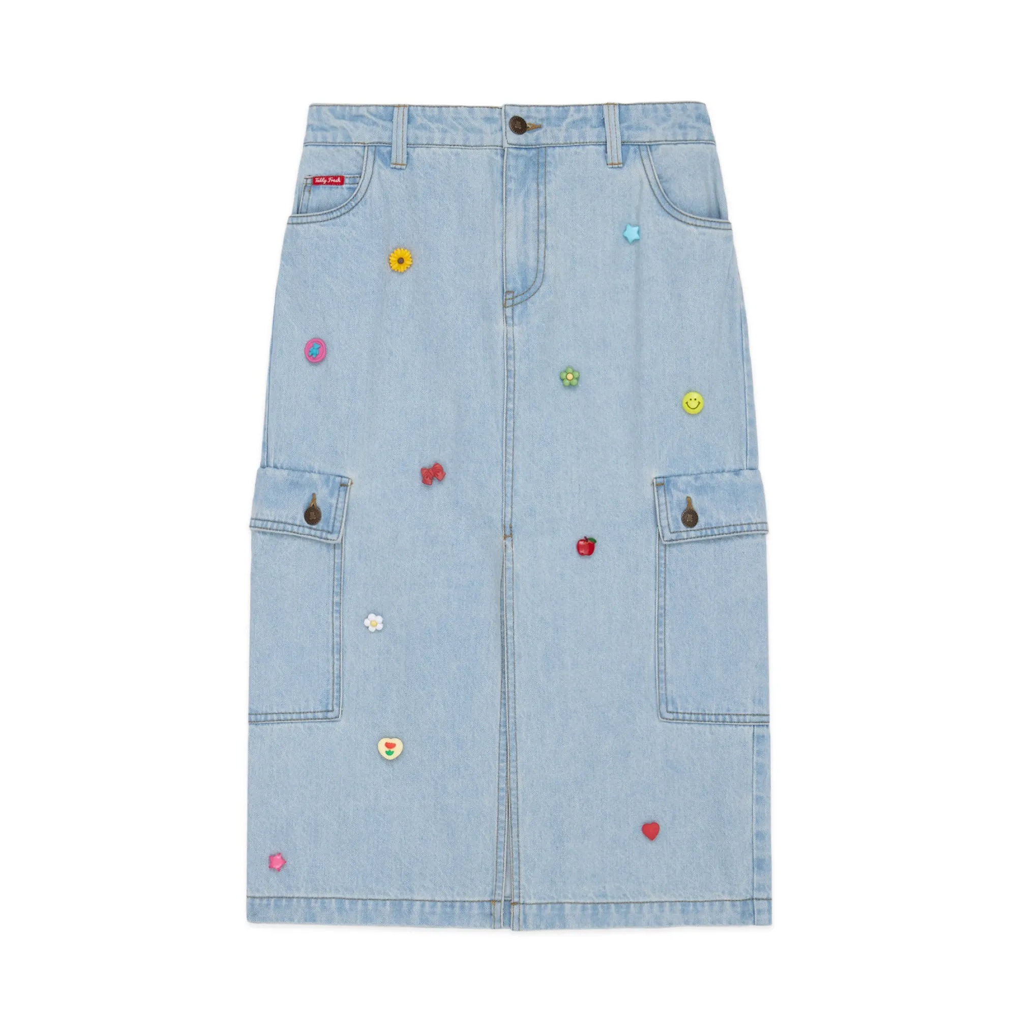 Denim Cargo Skirt