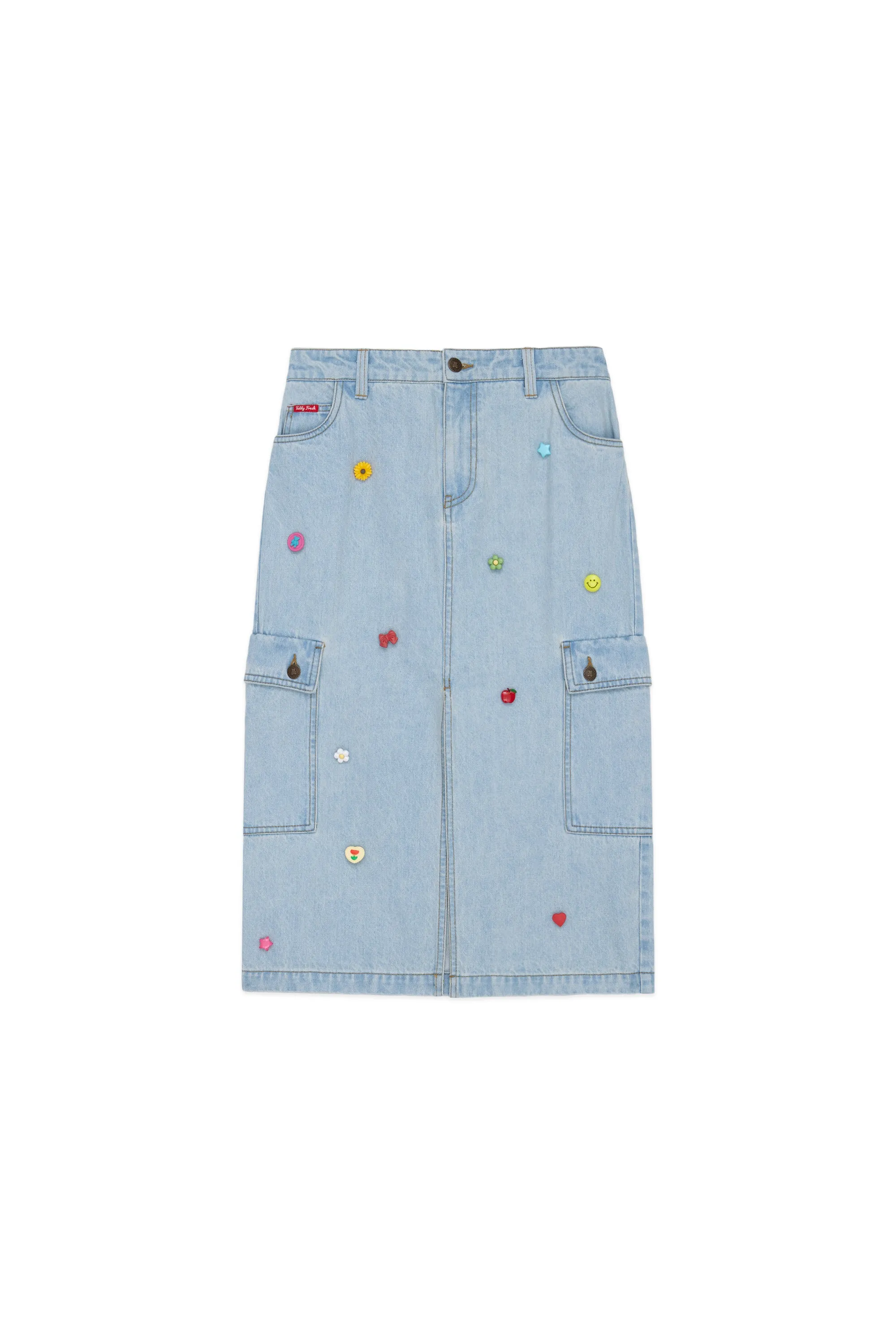 Denim Cargo Skirt