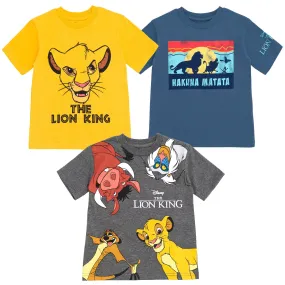 Disney Lion King 3 Pack T-Shirts