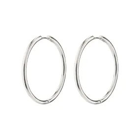 EANNA recycled maxi hoops silver-plated