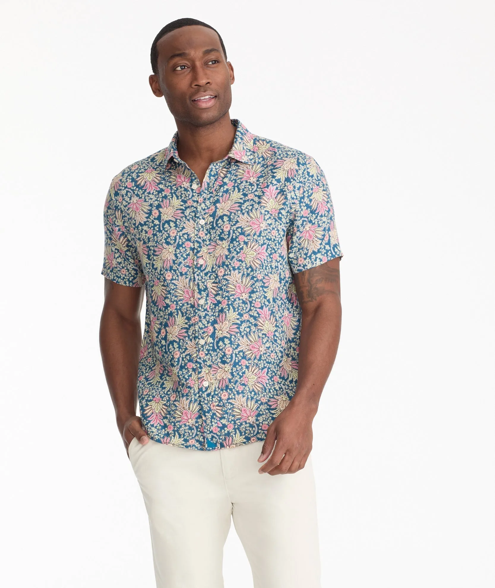 Linen Short-Sleeve Daniels Shirt