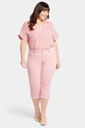 Marilyn Straight Crop Jeans In Plus Size - Aphrodite