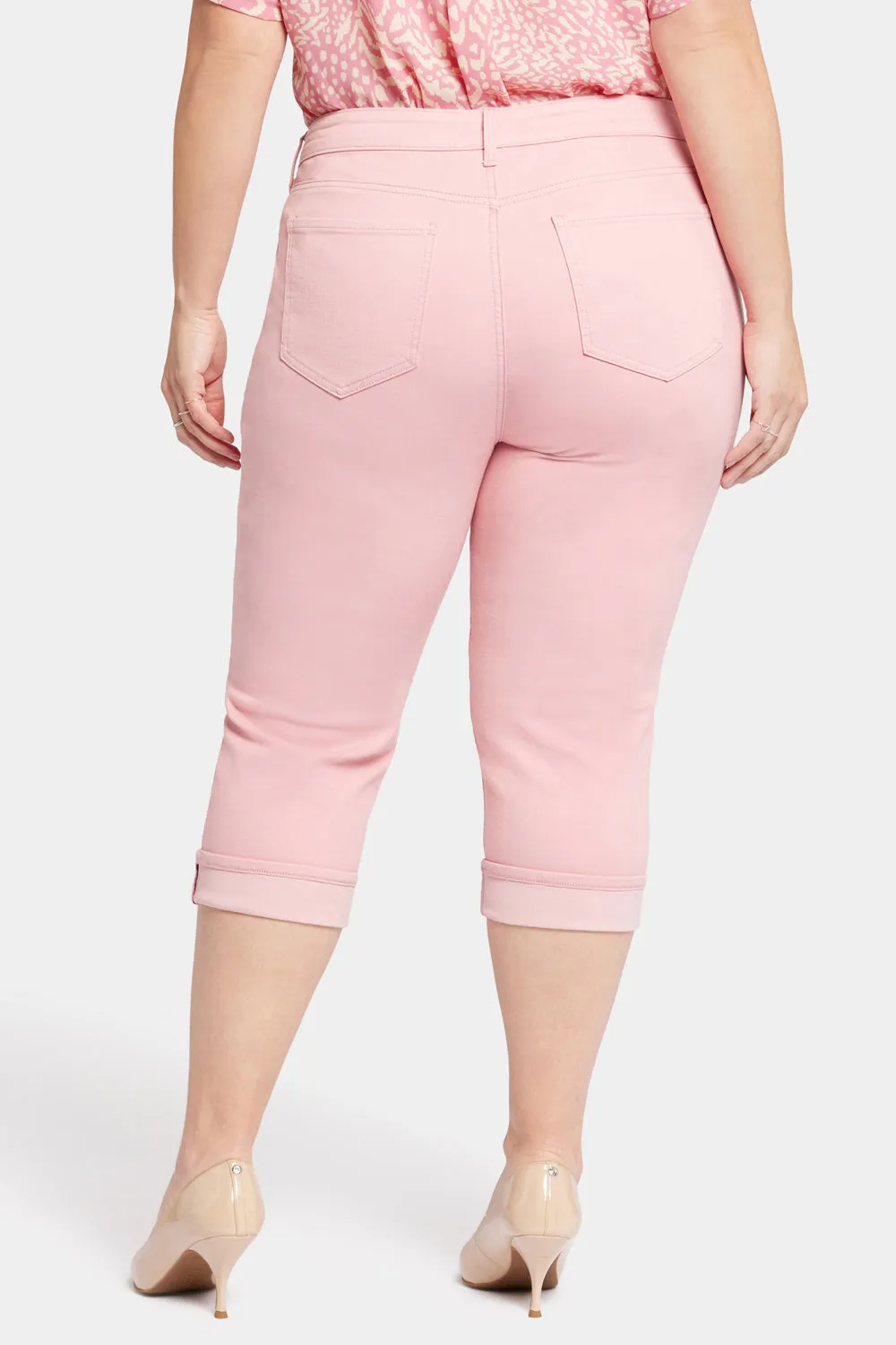 Marilyn Straight Crop Jeans In Plus Size - Aphrodite