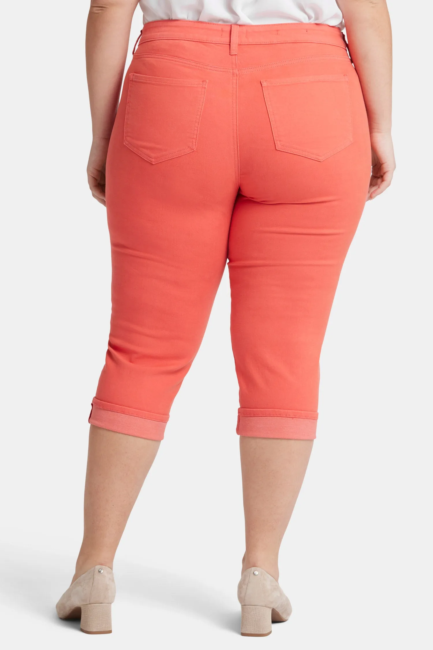 Marilyn Straight Crop Jeans In Plus Size - Fruit Punch