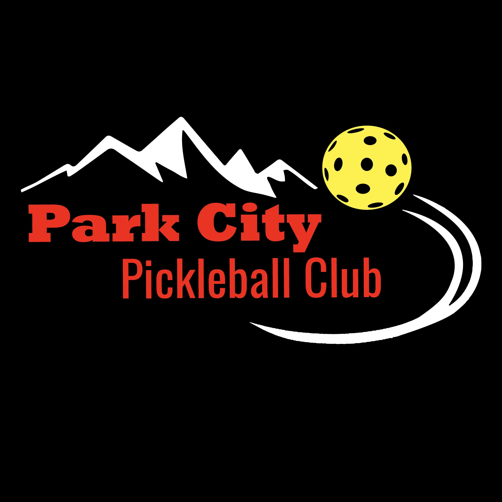 Park City Pickleball Club (Red Words) Customizable | Men's Sleeveess Atheletic Shirt | 100% Polyester