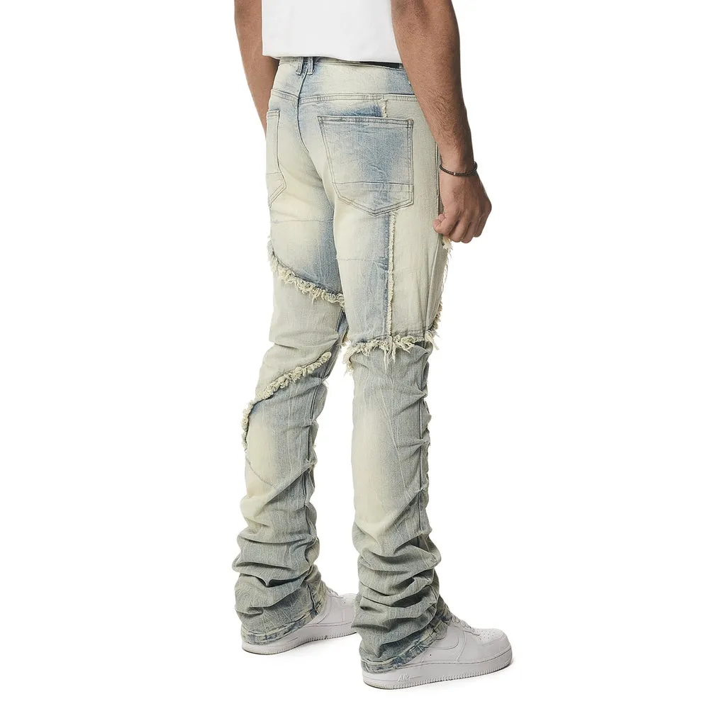 Patchwork R&R Stacked Jeans - Seville Blue