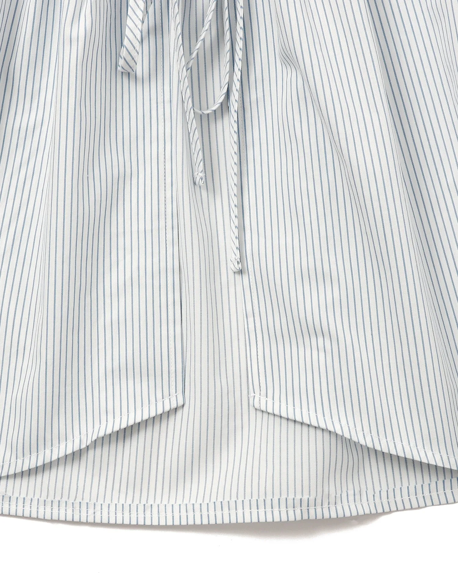 Stripe ribbon shirts bolero (White)