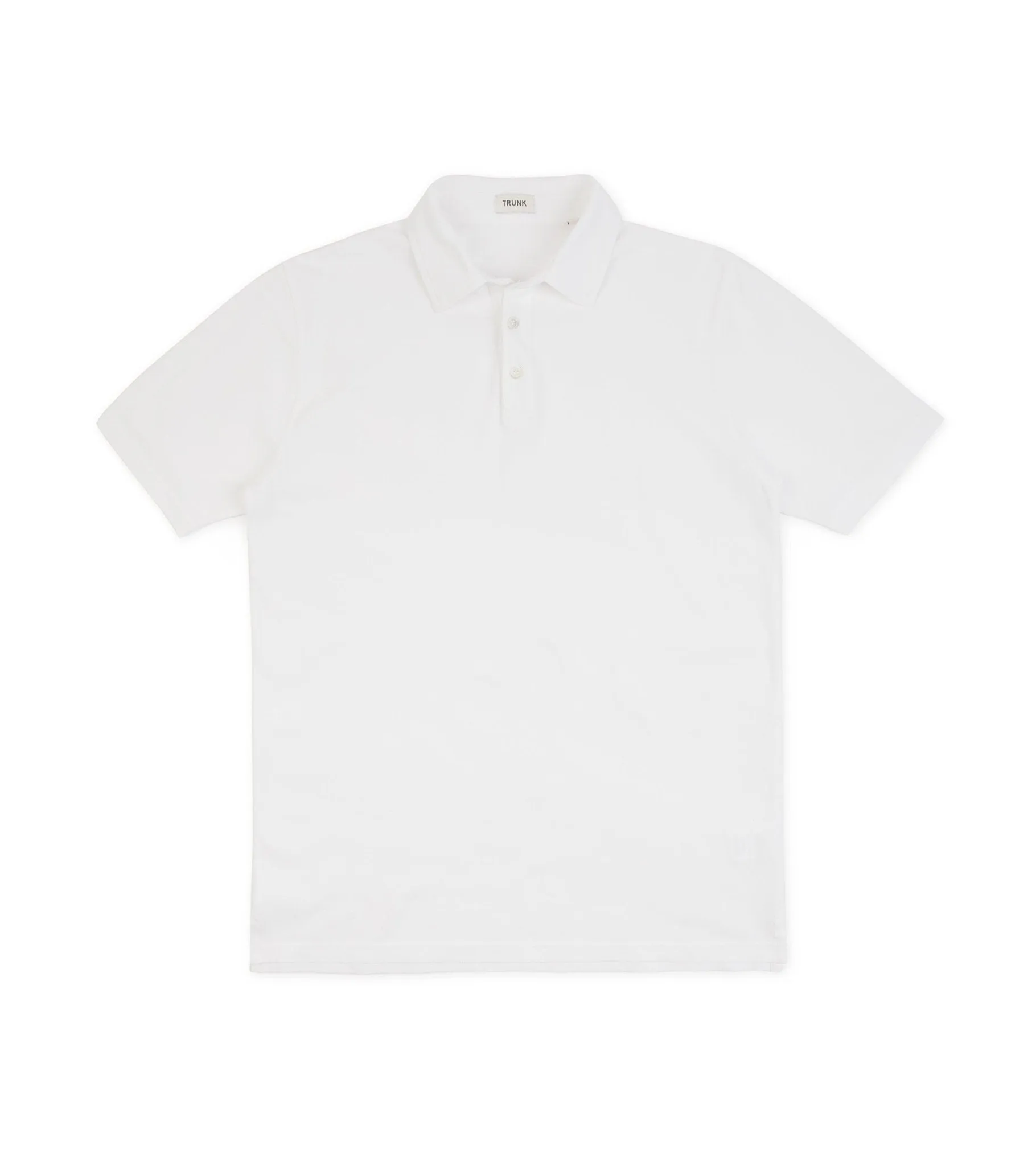 Trunk Moxon Short Sleeve Polo Shirt: White